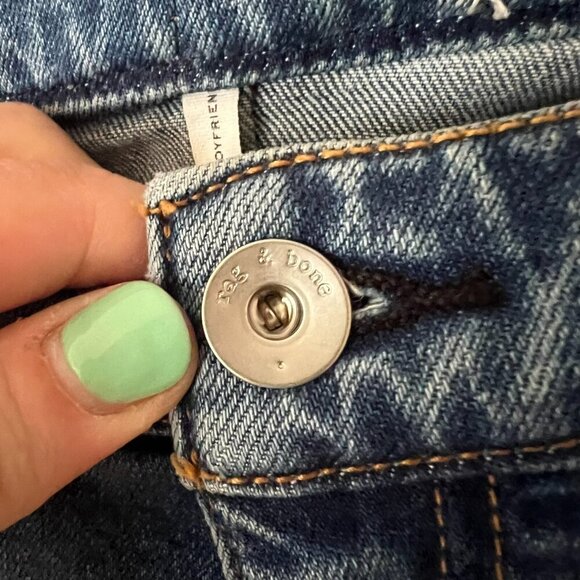 Rag & Bone Dre Low-Rise Slim Boyfriend Jeans *Altered Women's Size 30 - Picture 4 of 11